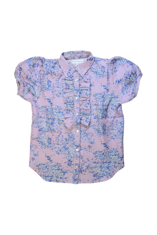 A Pink Short Sleeve Shirts from Christina Rohde in size 10Y for girl. (Front View)