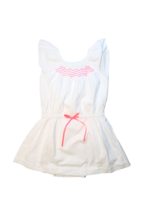 A White Sleeveless Dresses from Jacadi in size 6T for girl. (Front View)