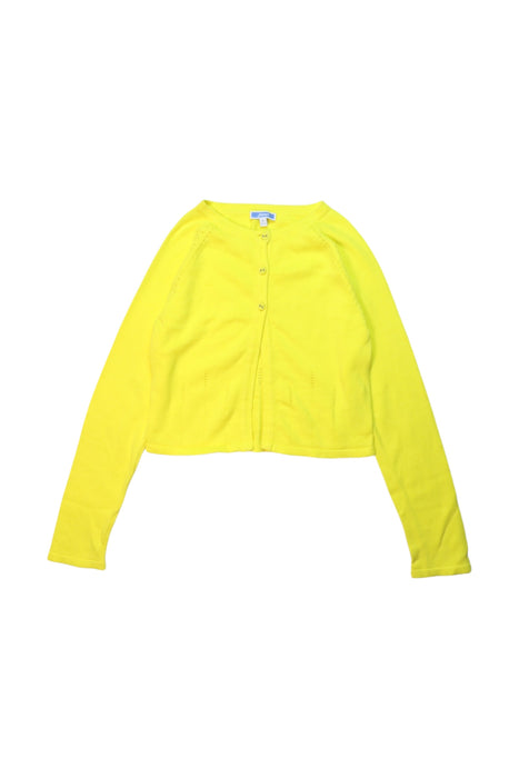 A Yellow Cardigans from Jacadi in size 8Y for girl. (Front View)