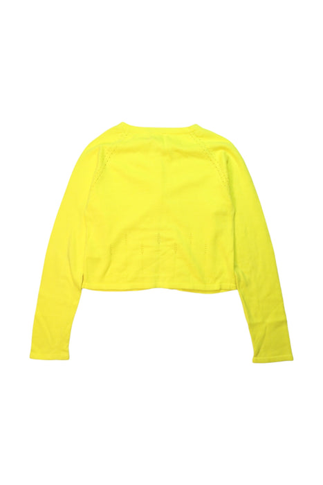 A Yellow Cardigans from Jacadi in size 8Y for girl. (Back View)