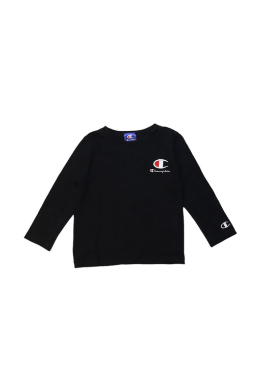 A Black Long Sleeve T Shirts from Champion in size 2T for boy. (Front View)