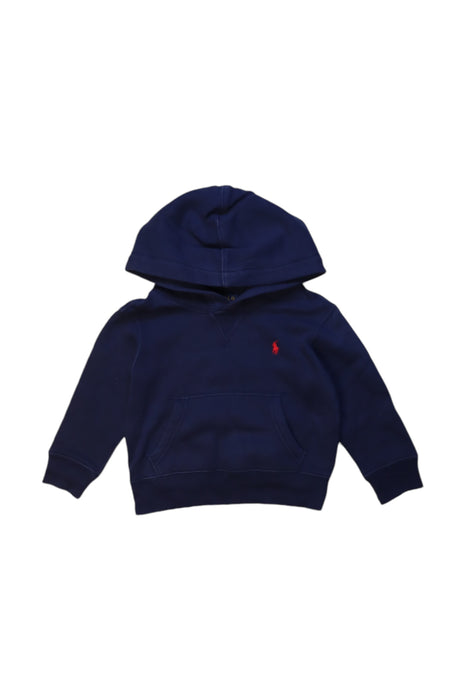 A Navy Hooded Sweatshirts from Polo Ralph Lauren in size 2T for boy. (Front View)