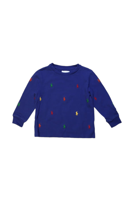 A Blue Long Sleeve Tops from Ralph Lauren in size 18-24M for boy. (Front View)