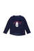 A Navy Crewneck Sweatshirts from Joules in size 4T for girl. (Front View)