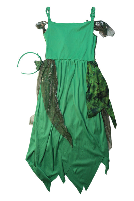 A Green Halloween Costumes from Retykle in size 8Y for girl. (Back View)