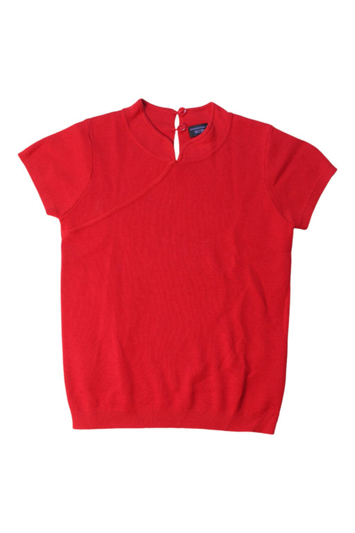 A Red Short Sleeve Tops from Shanghai Tang in size 6T for girl. (Front View)