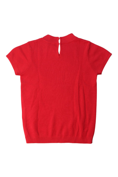 A Red Short Sleeve Tops from Shanghai Tang in size 6T for girl. (Back View)