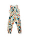 A Multicolour Sleeveless Jumpsuits from Catimini in size 3T for girl. (Back View)