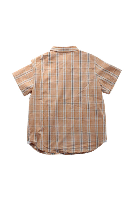 A Beige Short Sleeve Shirts from Bonpoint in size 6T for boy. (Back View)