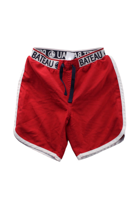 A Red Swim Shorts from Petit Bateau in size 4T for neutral. (Front View)