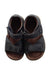 A Navy Sandals from Clarks in size 18-24M for neutral. (Back View)