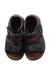 A Navy Sandals from Clarks in size 18-24M for neutral. (Back View)