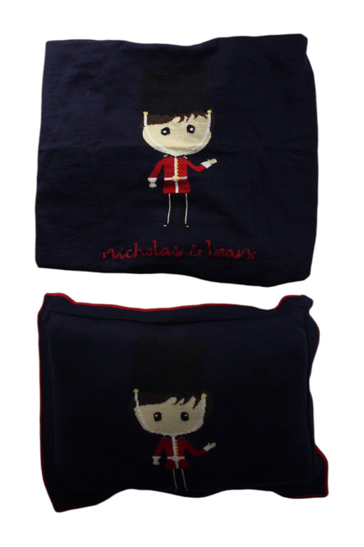 A Navy Blankets from Nicholas & Bears in size O/S for neutral. (Front View)