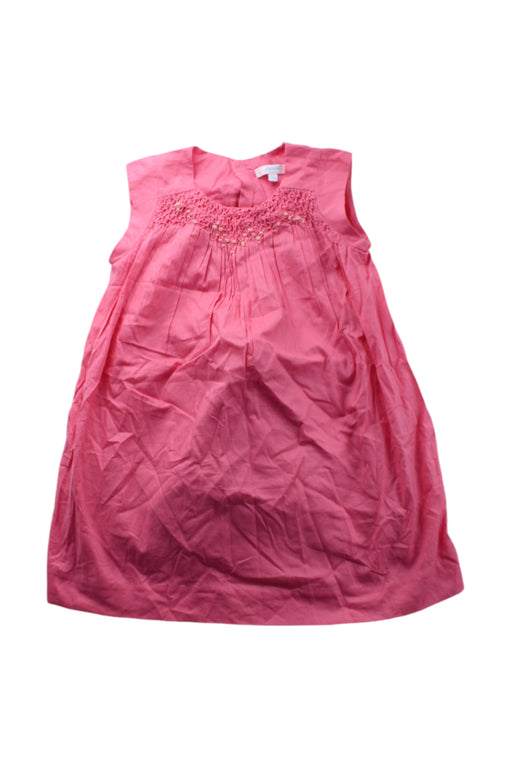 A Pink Sleeveless Dresses from Jacadi in size 3T for girl. (Front View)