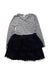 A Navy Long Sleeve Dresses from Seed in size 7Y for girl. (Front View)