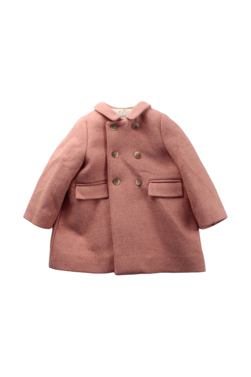 A Pink Coats from Bonpoint in size 12-18M for girl. (Front View)