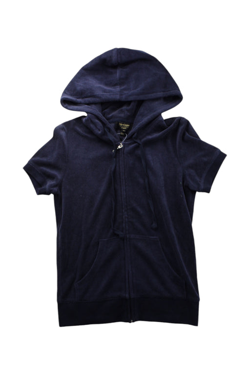 A Navy Hooded Sweatshirts from Juicy Couture in size 12Y for girl. (Front View)