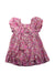 A Pink Short Sleeve Dresses from Seed in size 5T for girl. (Back View)