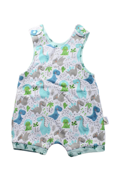 A Multicolour Sleeveless Rompers from Cotton Pigs in size 3-6M for neutral. (Front View)