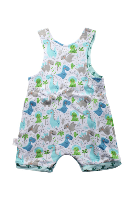 A Multicolour Sleeveless Rompers from Cotton Pigs in size 6-12M for neutral. (Back View)