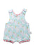 A Multicolour Sleeveless Rompers from Cotton Pigs in size 0-3M for neutral. (Front View)