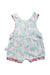 A Multicolor Sleeveless Rompers from Cotton Pigs in size 0-3M for neutral. (Back View)