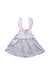 A White Overall Dresses from Cotton Pigs in size 0-3M for neutral. (Front View)