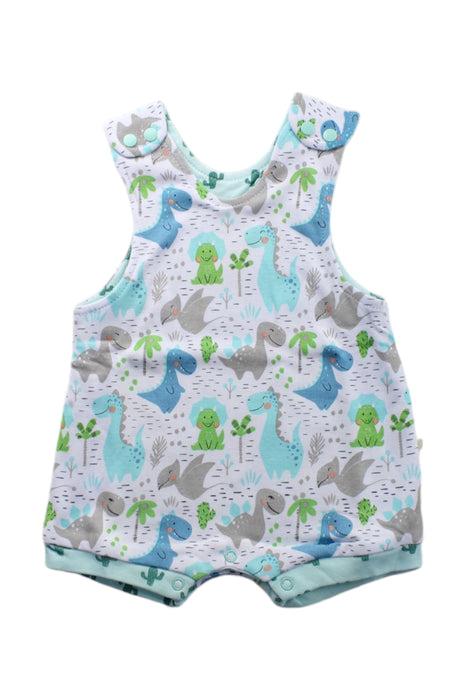 A Multicolour Sleeveless Rompers from Cotton Pigs in size 0-3M for neutral. (Front View)