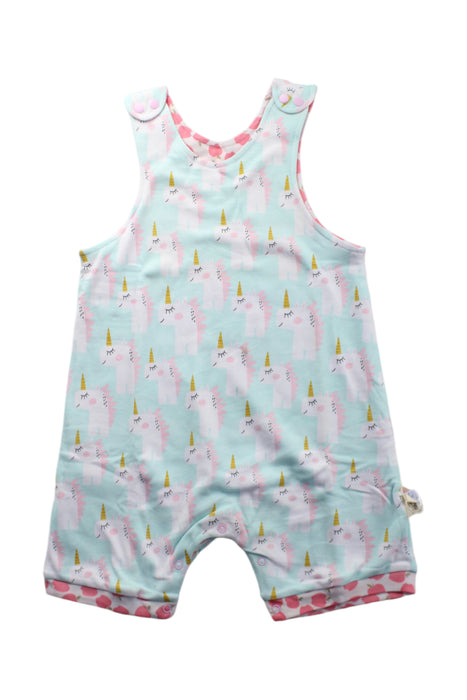 A Multicolour Sleeveless Rompers from Cotton Pigs in size 12-18M for neutral. (Front View)