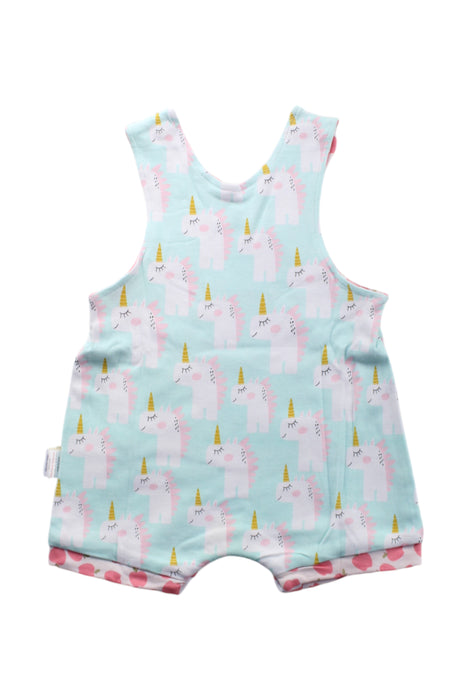 A Multicolour Sleeveless Rompers from Cotton Pigs in size 3-6M for neutral. (Back View)