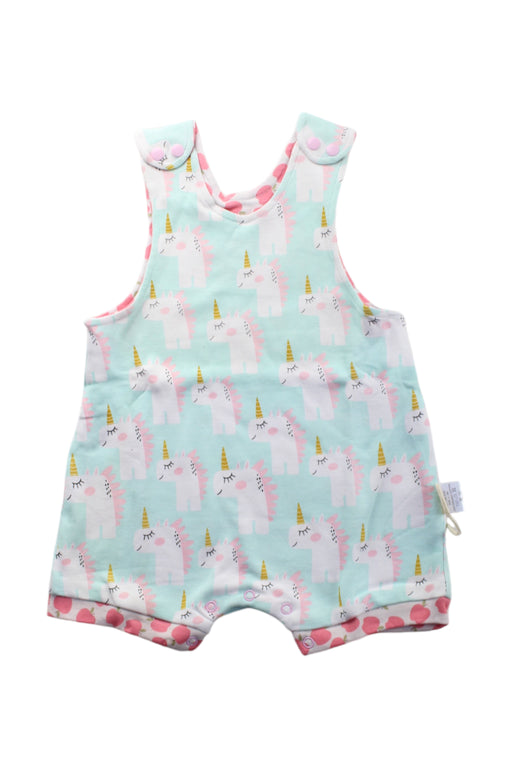 A Multicolour Sleeveless Rompers from Cotton Pigs in size 3-6M for neutral. (Front View)