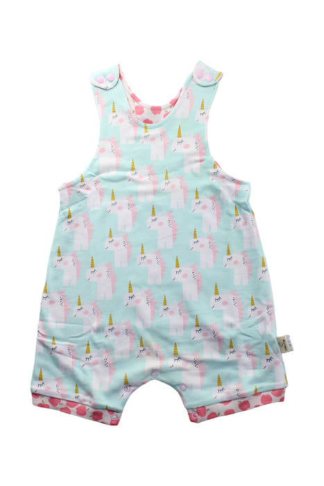 A Multicolour Sleveless Rompers from Cotton Pigs in size 6-12M for neutral. (Front View)