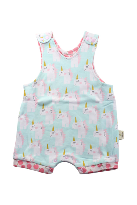 A Multicolour Sleeveless Rompers from Cotton Pigs in size 3-6M for neutral. (Front View)