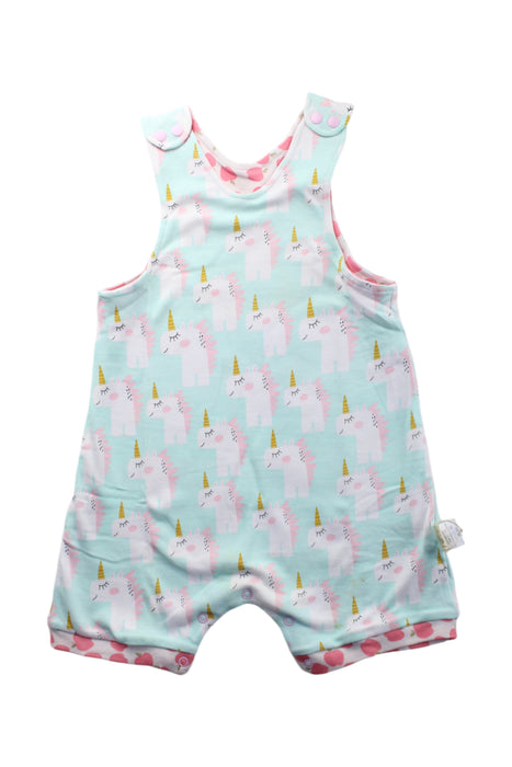 A Multicolour Sleeveless Rompers from Cotton Pigs in size 6-12M for neutral. (Front View)