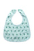 A Green Bibs from Cotton Pigs in size O/S for neutral. (Front View)