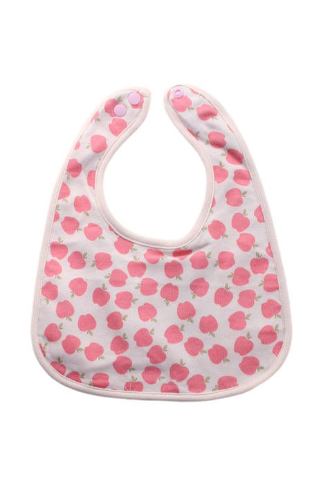 A Pink-White Bibs from Cotton Pigs in size O/S for neutral. (Front View)