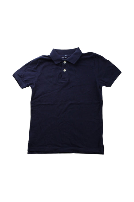 A Navy Short Sleeve Polos from Crewcuts in size 6T for boy. (Front View)