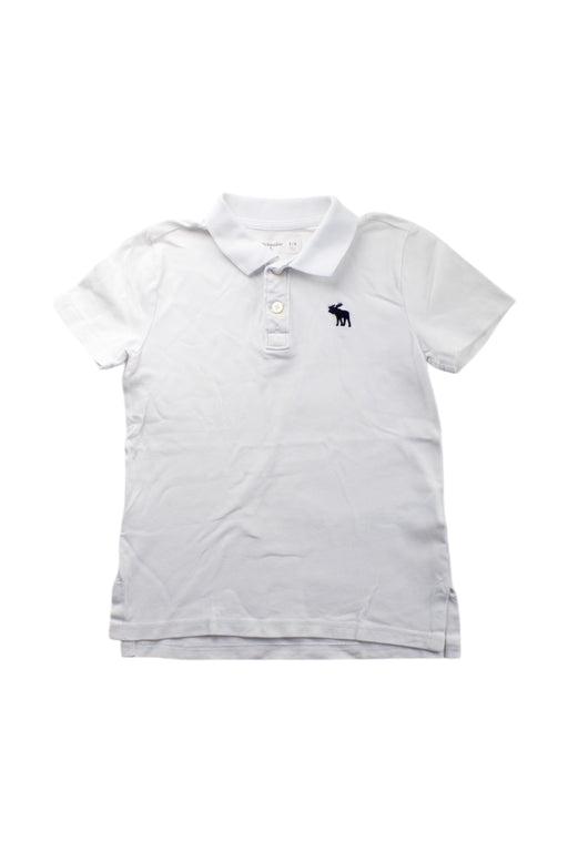 A White Short Sleeve Polos from Abercrombie & Fitch in size 5T for neutral. (Front View)