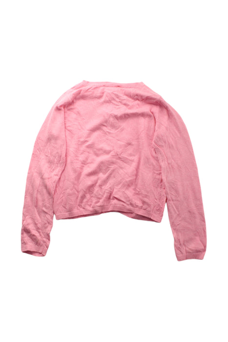 A Pink Cardigans from Jacadi in size 6T for girl. (Back View)