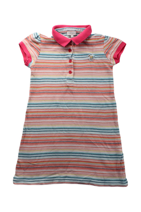 A Multicolour Short Sleeve Dresses from Paul Smith in size 5T for girl. (Front View)