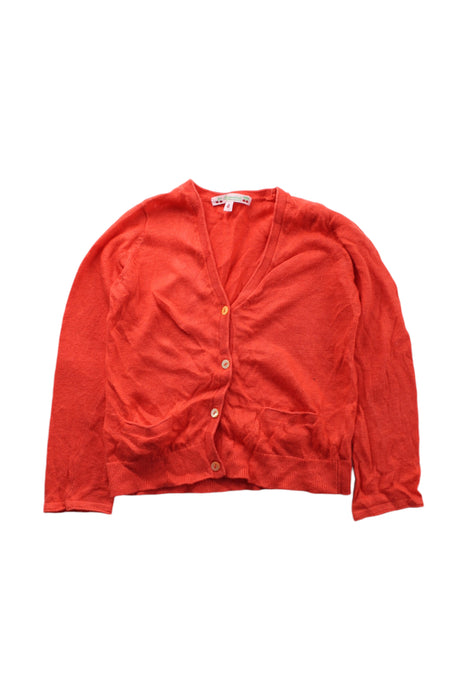 A Orange Cardigans from Bonpoint in size 4T for girl. (Front View)