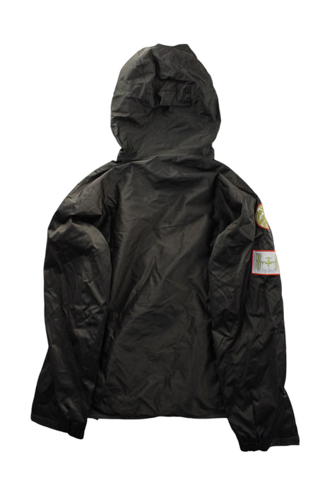 A Black Rain Jackets from Burton in size 14Y for neutral. (Back View)