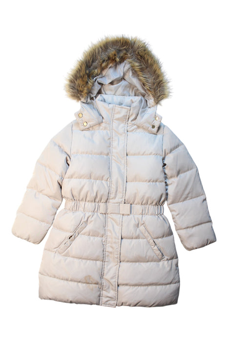 A Ivory Puffer/Quilted Coats & Outerwear from Jacadi in size 6T for girl. (Front View)