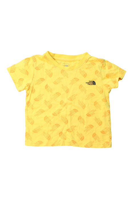 A Yellow Short Sleeve T Shirts from The North Face in size 2T for neutral. (Front View)