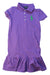 A Purple Short Sleeve Dresses from Polo Ralph Lauren in size 6T for girl. (Front View)