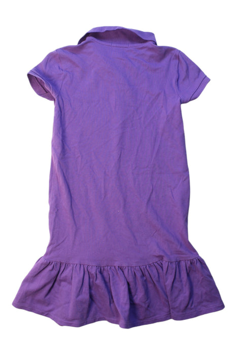 A Purple Short Sleeve Dresses from Polo Ralph Lauren in size 6T for girl. (Back View)