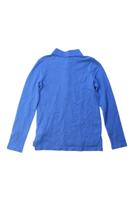 A Blue Long Sleeve Polos from Polo Ralph Lauren in size 7Y for boy. (Back View)