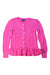 A Pink Cardigans from Ralph Lauren in size 6T for girl. (Front View)