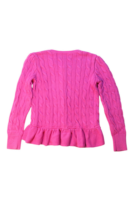 A Pink Cardigans from Ralph Lauren in size 6T for girl. (Back View)