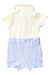 A Blue Short Sleeve Rompers from Nicholas & Bears in size 0-3M for neutral. (Back View)